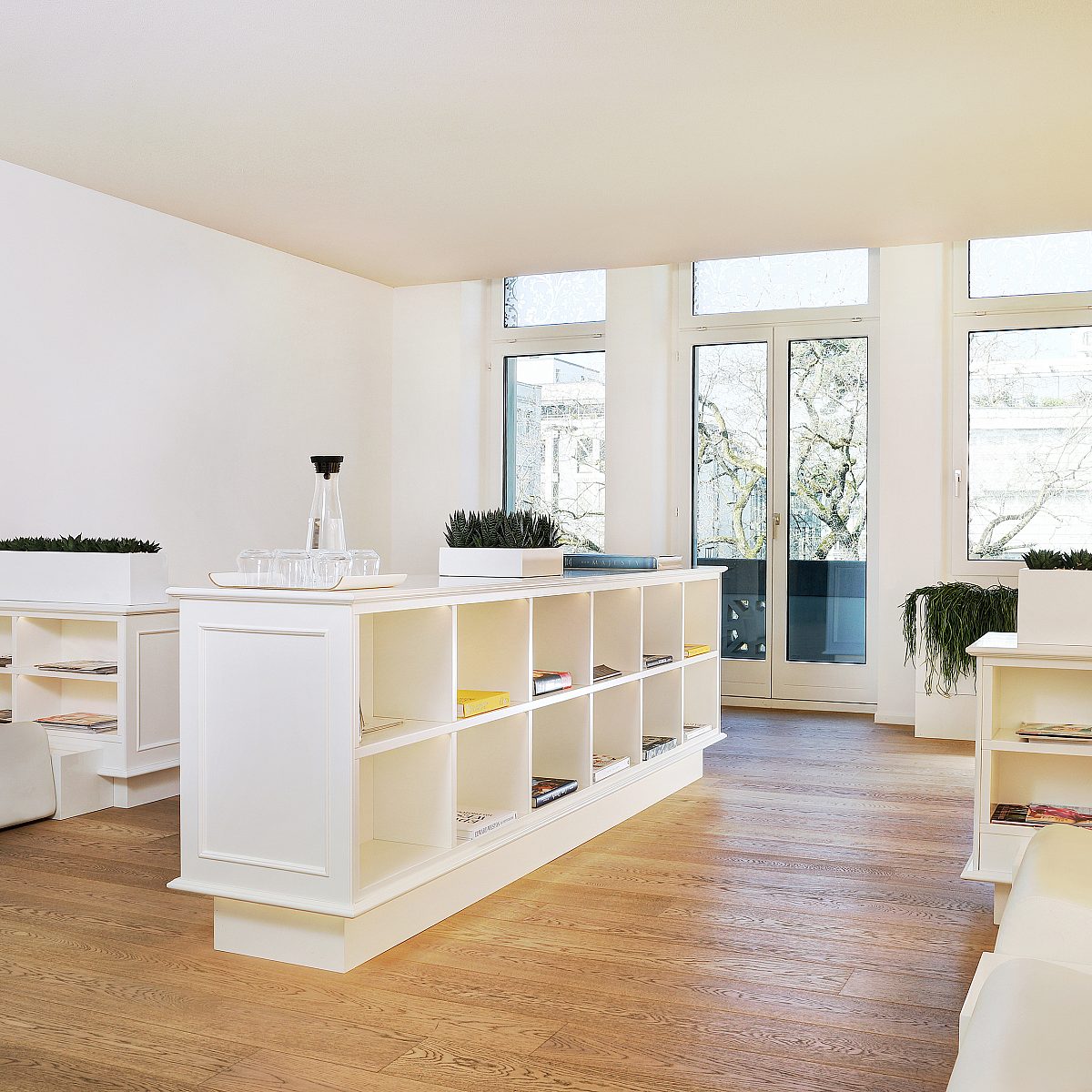 Ansicht der Wartelounge von Smoothline in Zürich